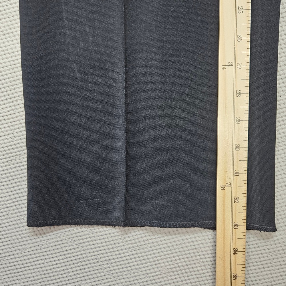 Carmel Zhao USA VTG Black High Waisted Straight Leg Tailored Dress Pants Size 32 - Picture 12 of 14